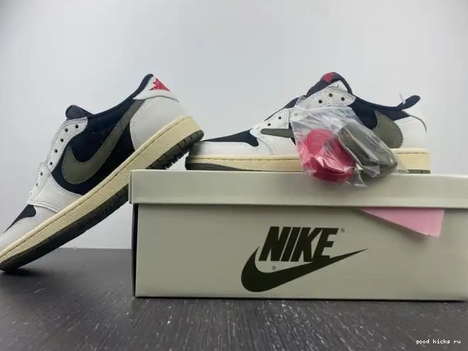 Scott Air Jordan Olive Low Travis 1 WMNS OG x DZ4137-106 0624